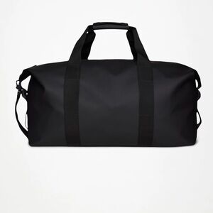 Rains Weekend Bag Large Sleek Black Duffel Bag
